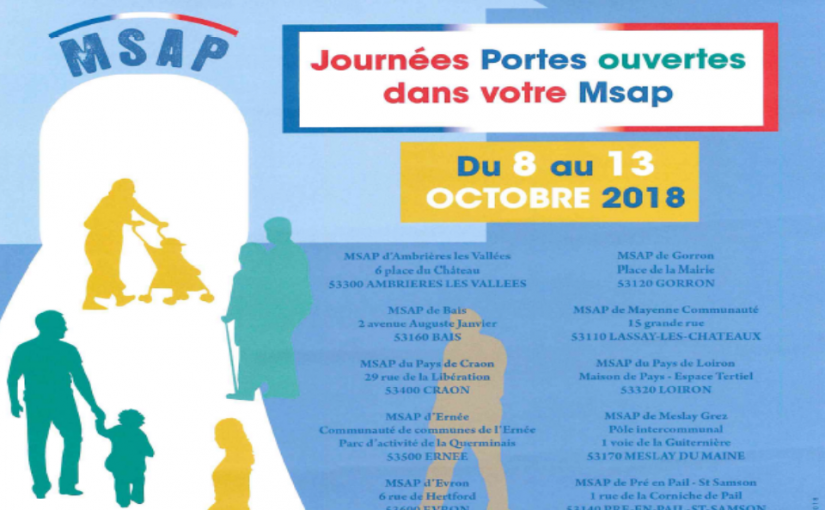 Journées Portes Ouvertes de la MSAP d’EVRON